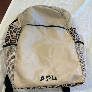 B0340 APL packable travel backpack see pics for measurements cheetah animal
